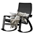 ComfortCrafts Modern Rocking Chair: The Perfect Addition to Your Home! 3D model small image 1