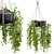  Rusty Concrete Pot Hanging Plants 3D model small image 6