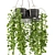  Rusty Concrete Pot Hanging Plants 3D model small image 1