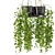  Rusty Concrete Pot Hanging Plants 3D model small image 2