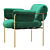 Sleek Bollo Chair by Fogia 3D model small image 3