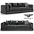 Luxury BENTLEY HOME Westbury Sofa 3D model small image 1