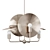 Modern Orbit Chandelier: Elegant & Versatile 3D model small image 4