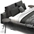 Bonaldo Matrimonial Bed: Sleek and Spacious 3D model small image 3