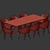 Elegant 5-Piece Dining Set 3D model small image 4