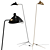 Serge Mouille LD Metal Floor Lamp 3D model small image 1