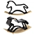 Modern Heirloom Rocking Horse - Exquisite & Elegant! 3D model small image 1