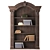 Elegant Vintage Bookshelf 3D model small image 1