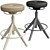 Trollberget Beige Sit-Stand Stool 3D model small image 1