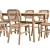 Voxlöv Bamboo Dining Set - 180x90cm 3D model small image 2