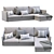 Harris Chaise Sectional: Versatile & Stylish 3D model small image 2