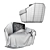 Frigerio Salotti Sillon Armchair: Modern Elegance for Your Space 3D model small image 4