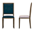 Elegant Velvet Handpainted Dining Chair 3D model small image 6