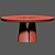 Elegant Poliform Sophie Dining Chair Set 3D model small image 5