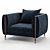Sleek Barlow Chair: Modern Elegance Packed 3D model small image 2