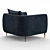 Sleek Barlow Chair: Modern Elegance Packed 3D model small image 3