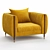 Sleek Barlow Chair: Modern Elegance Packed 3D model small image 6