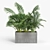 Contemporary Textured Rectangular Planter 3D model small image 6