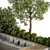 Rooftop Oasis: Landscape Furniture 3D model small image 3