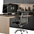 Sleek and Modern Office Furniture Set 3D model small image 4