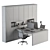 Sleek and Modern Office Furniture Set 3D model small image 5