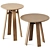 Sleek Wood Coffee Tables 3D model small image 1