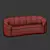 Modern Rouelle Channel Sofa 3D model small image 4