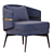 Billy Lounge Chair: Stylish and Comfy 3D model small image 1