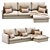 Harris Leather Chaise Sectional 3D model small image 4