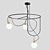 Elegant NH S Cluster Pendant 3D model small image 3