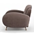 Modern Miller Armchair: Stylish Design 3D model small image 3