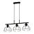 Elegant Black Pendant Chandelier 3D model small image 1