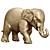 Elephant Sculpture 2013 - Unique Decor Piece 3D model small image 1
