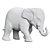 Elephant Sculpture 2013 - Unique Decor Piece 3D model small image 5