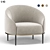 Elegant and Comfy Yoisho Armchair 3D model small image 1