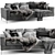 Elegant Capri Sofa: Modern Comfort & Style 3D model small image 1