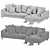 Ditre Italia Artis Modern Chaise 3D model small image 4