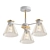 Kles Ceiling Chandelier, White/Matte Glass, 3 Lamps 3D model small image 1