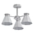 Kles Ceiling Chandelier, White/Matte Glass, 3 Lamps 3D model small image 2