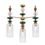 Elegant Iris Glass Chandelier 3D model small image 1