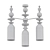 Elegant Iris Glass Chandelier 3D model small image 2