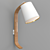 Elegant White Wall Lamp 3D model small image 1
