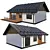 Modern Cottage with Click Seam Roof 3D model small image 2
