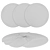 Round Rugs Set with Variations 3D model small image 7