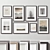 Versatile 8-Piece Picture Frames Set 3D model small image 2