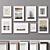 Versatile 8-Piece Picture Frames Set 3D model small image 6