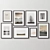 Versatile 8-Piece Picture Frames Set 3D model small image 7