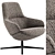 Arper Aston Club 4-Way Low Backrest: Sleek, Stylish, and Versatile 3D model small image 1