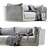 Title: ULIVI Dorian Luxe Sofa 3D model small image 3