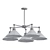 Modern Black Pendant Chandelier 3D model small image 2